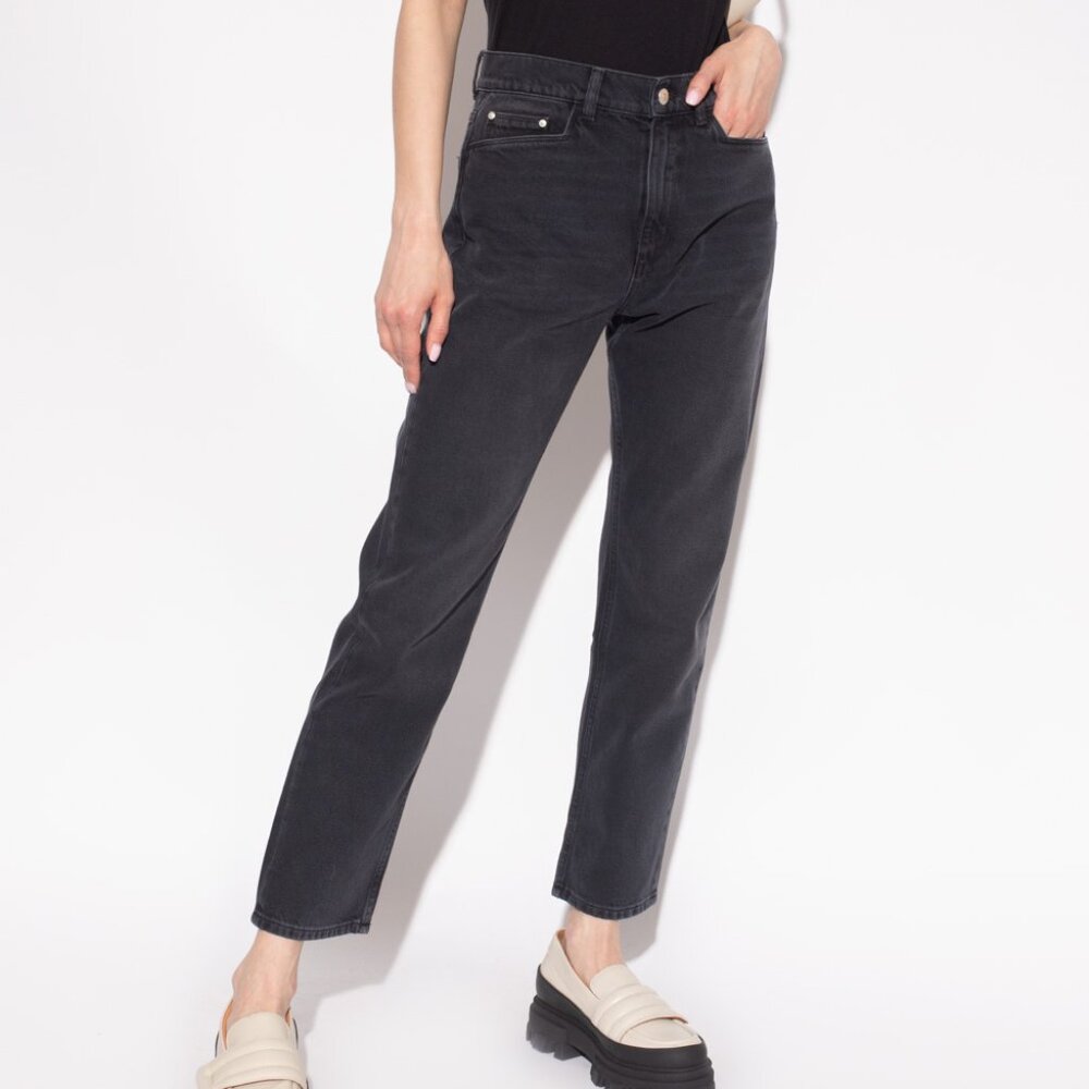 Wandler Carnation Black Straight-Leg Jeans